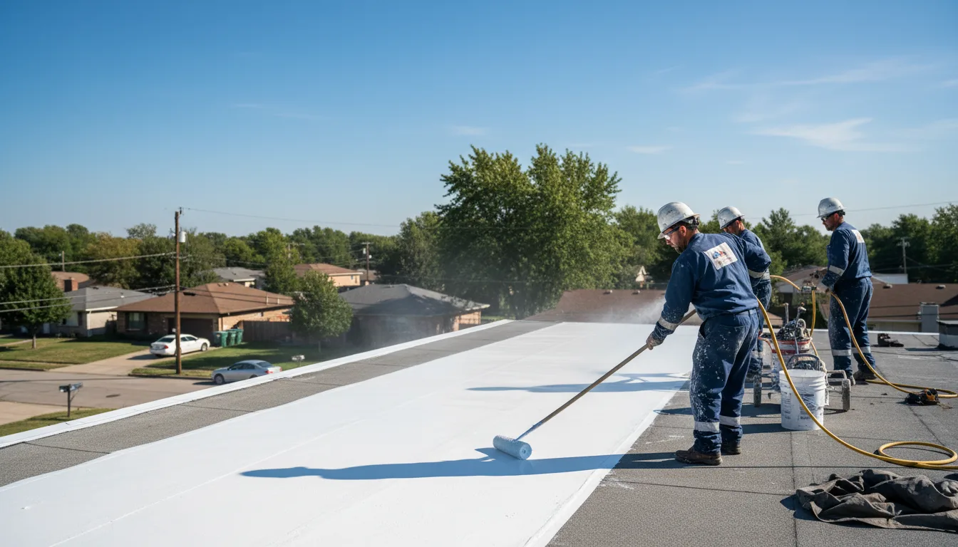 Commercial roof coating in Latham, MO near me